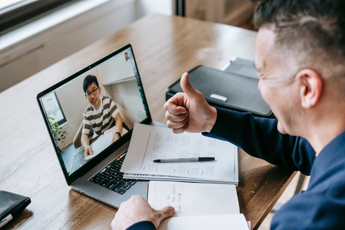 Photo Of People Having Video Call